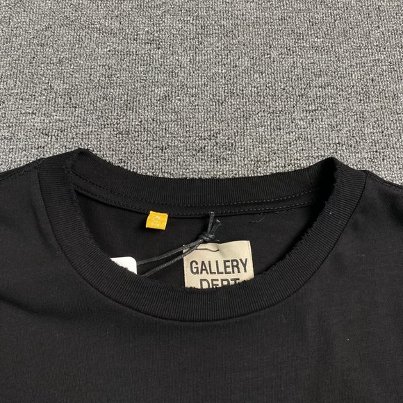 Gallery Black Short Sleeve Splash Print Letter T-Shirt - Picture 10 of 12